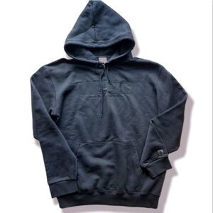 WeSC limited Edition embroided logo black on black Hoodie Sweatshirt Large